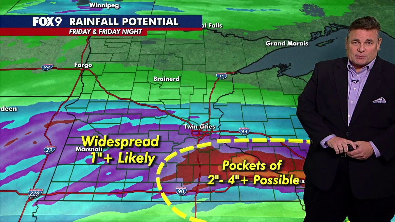 MN weather: Heavy rain, storms Friday night
