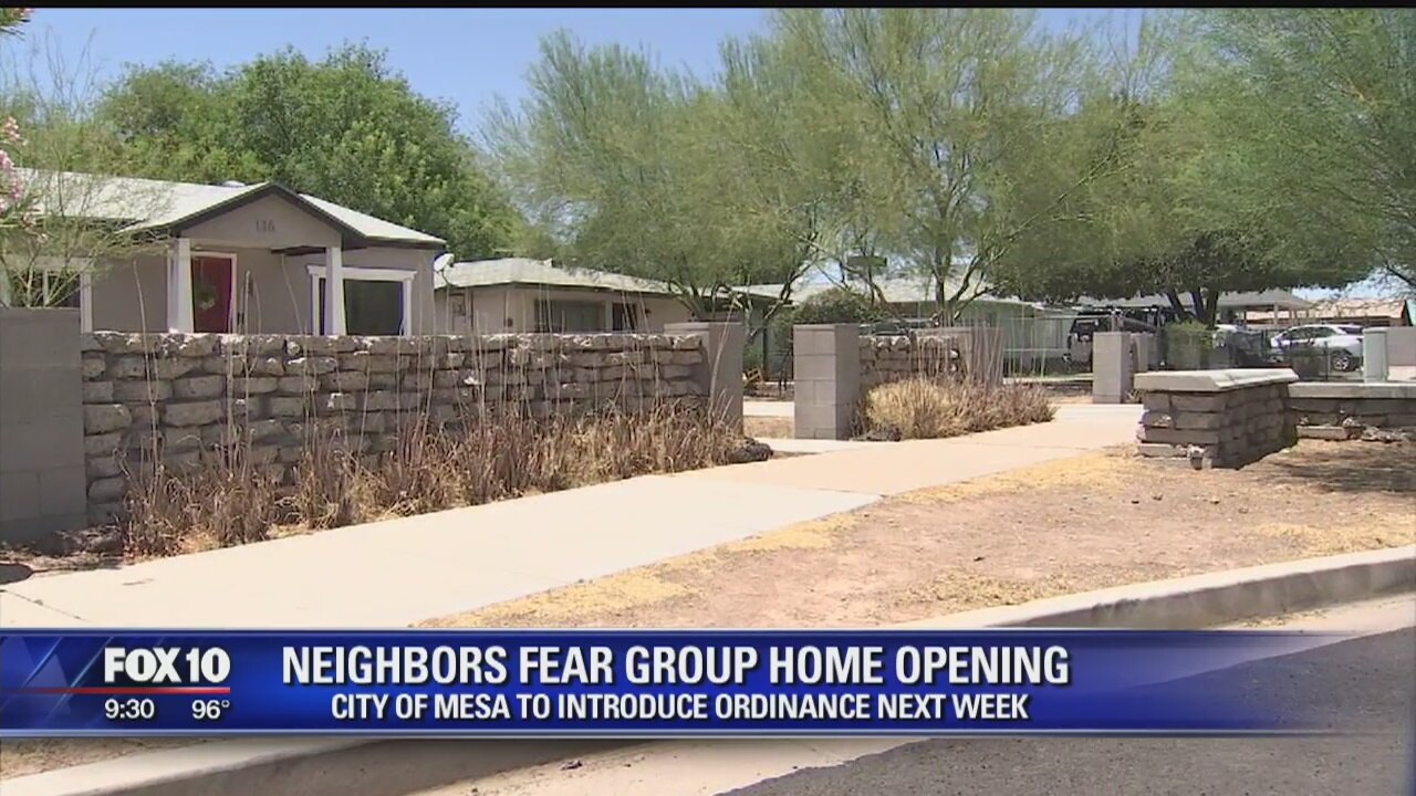 Residents in Mesa neighborhood fear group home opening