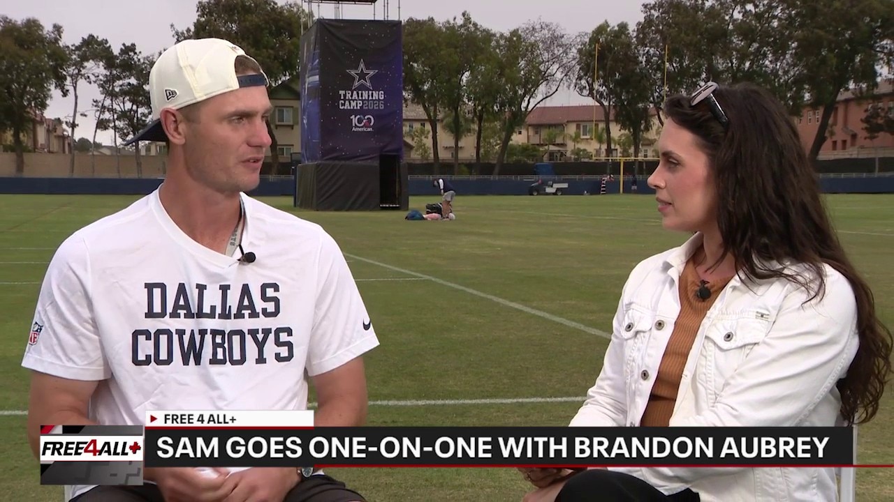 Sam goes one-on-one with Cowboys kicker Brandon Aubrey