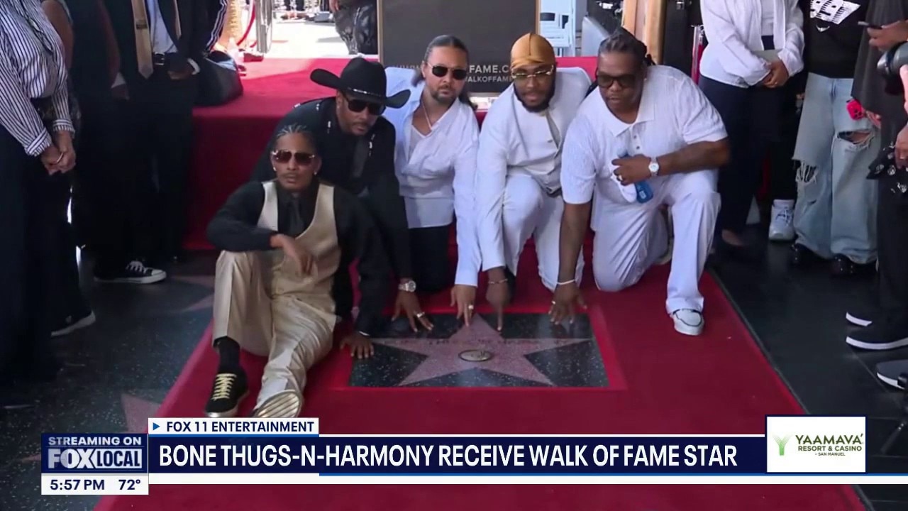 Bone Thugs-N-Harmony receive Hollywood Walk of Fame star