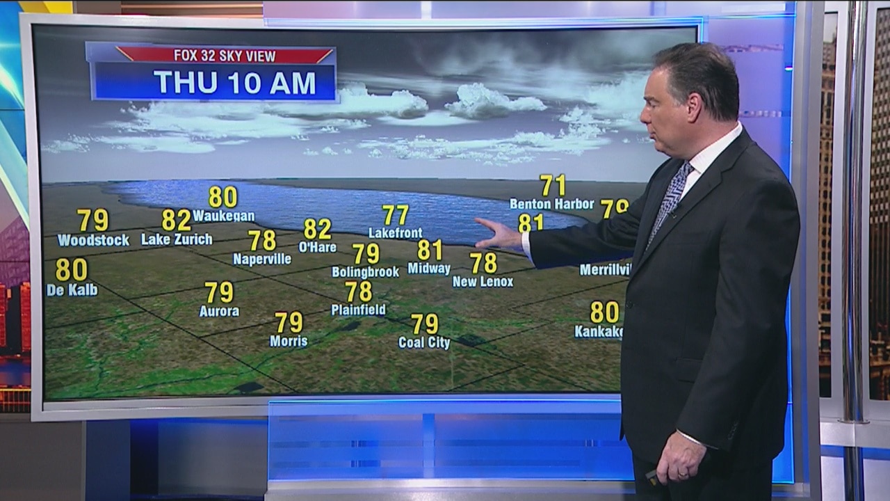 3:30 a.m. forecast for Chicagoland on June 27th