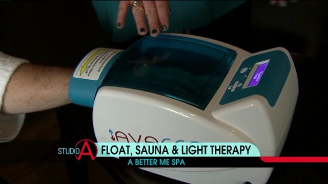 Sauna and light therapy available at A Better Me Spa in Menomonee Falls