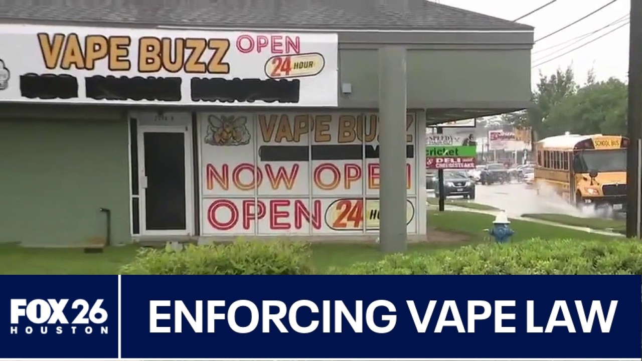 Vape shop near Houston school tests Texas law