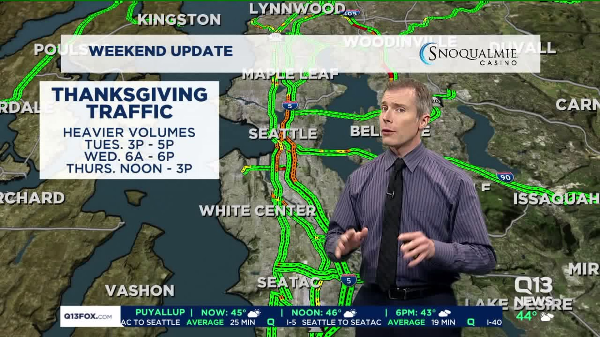 Best, worst times to travel Thanksgiving week | FOX 13 Seattle