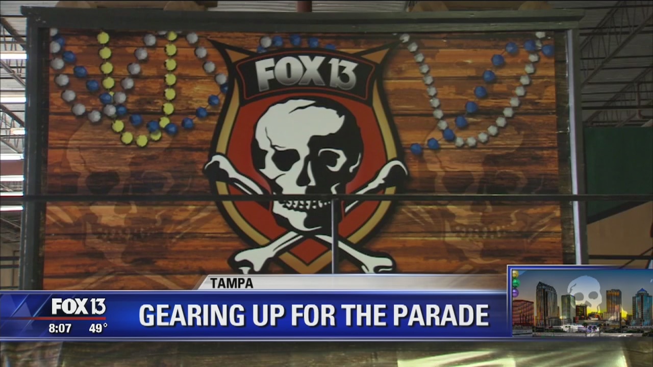 Getting ready for the Gasparilla Children's Parade