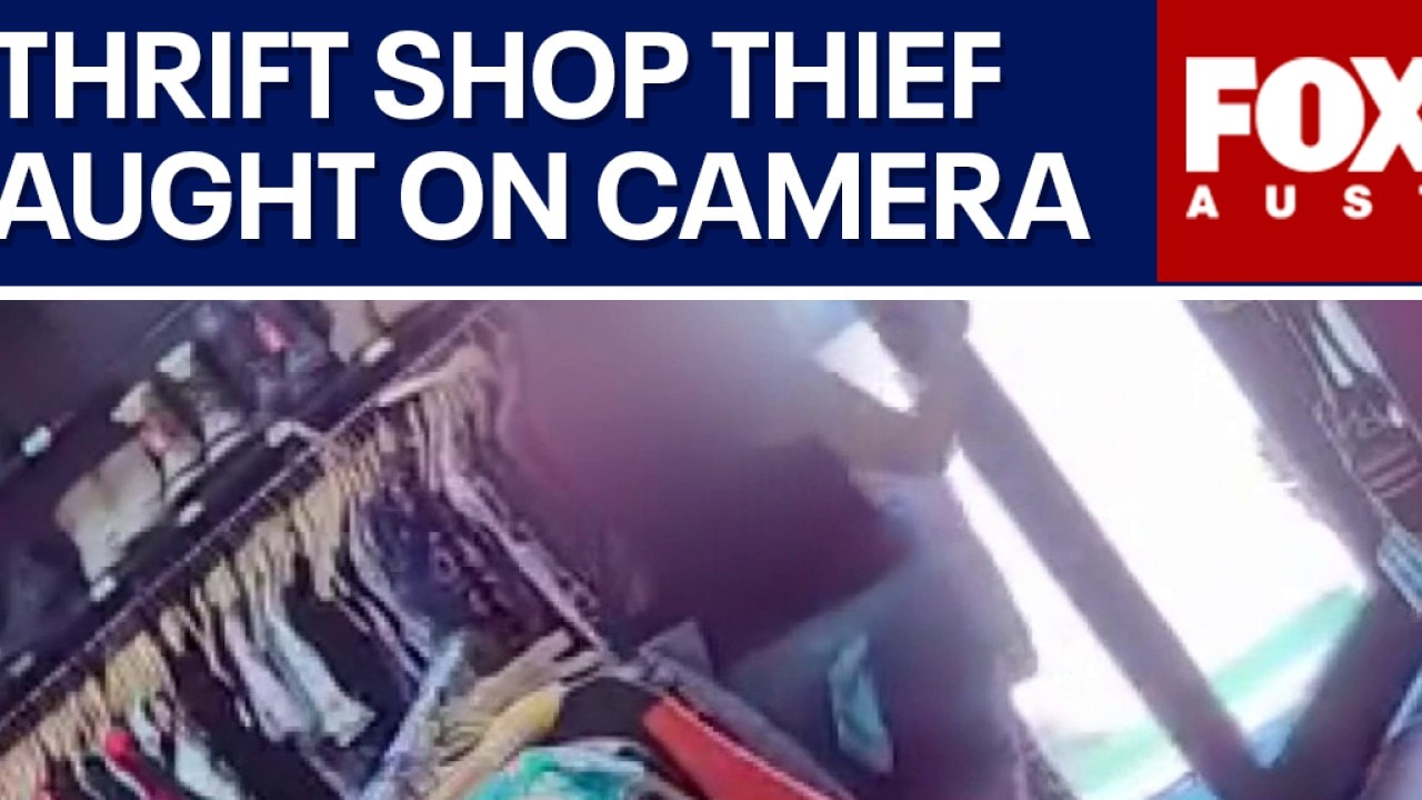 Thrift shop thief caught on camera