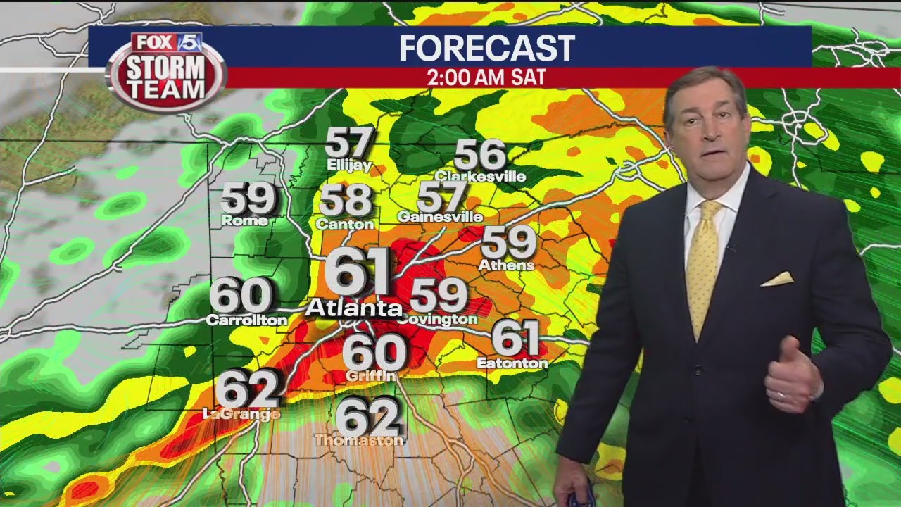Thursday evening weather forecast
