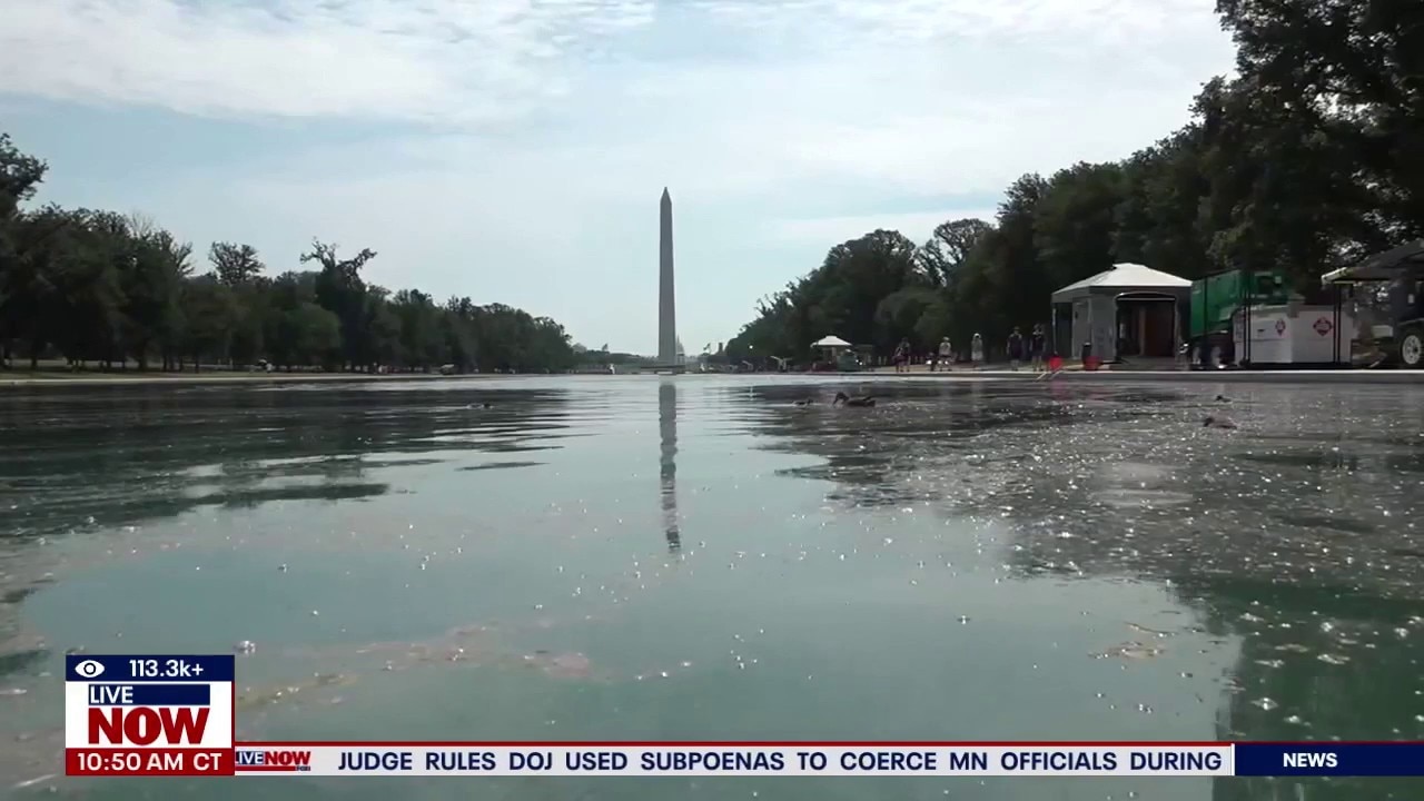 Trump announces arrests for reflecting pool vandalism