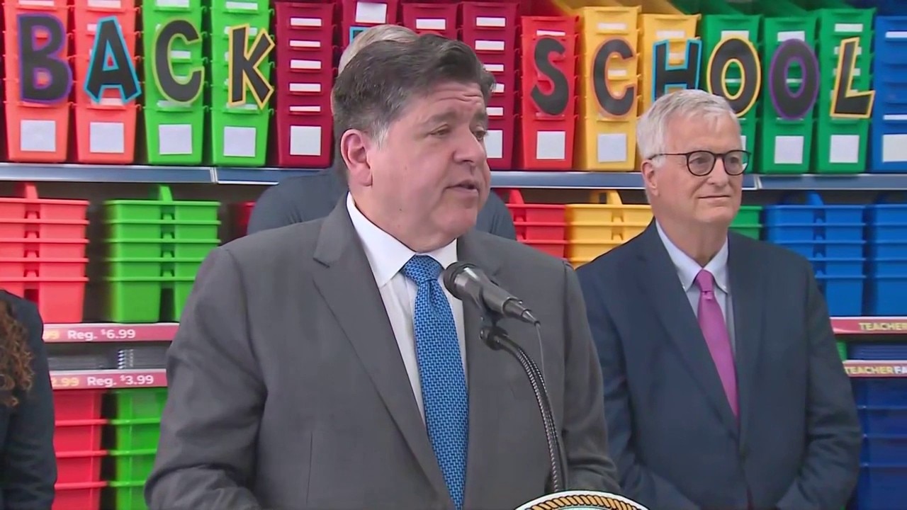 Pritzker highlights back-to-school tax holiday, other efforts to lower family costs