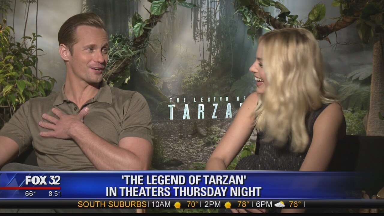 Bill Z interviews Alexander Skarsg�rd and Margot Robbie of "The Legend of Tarzan"