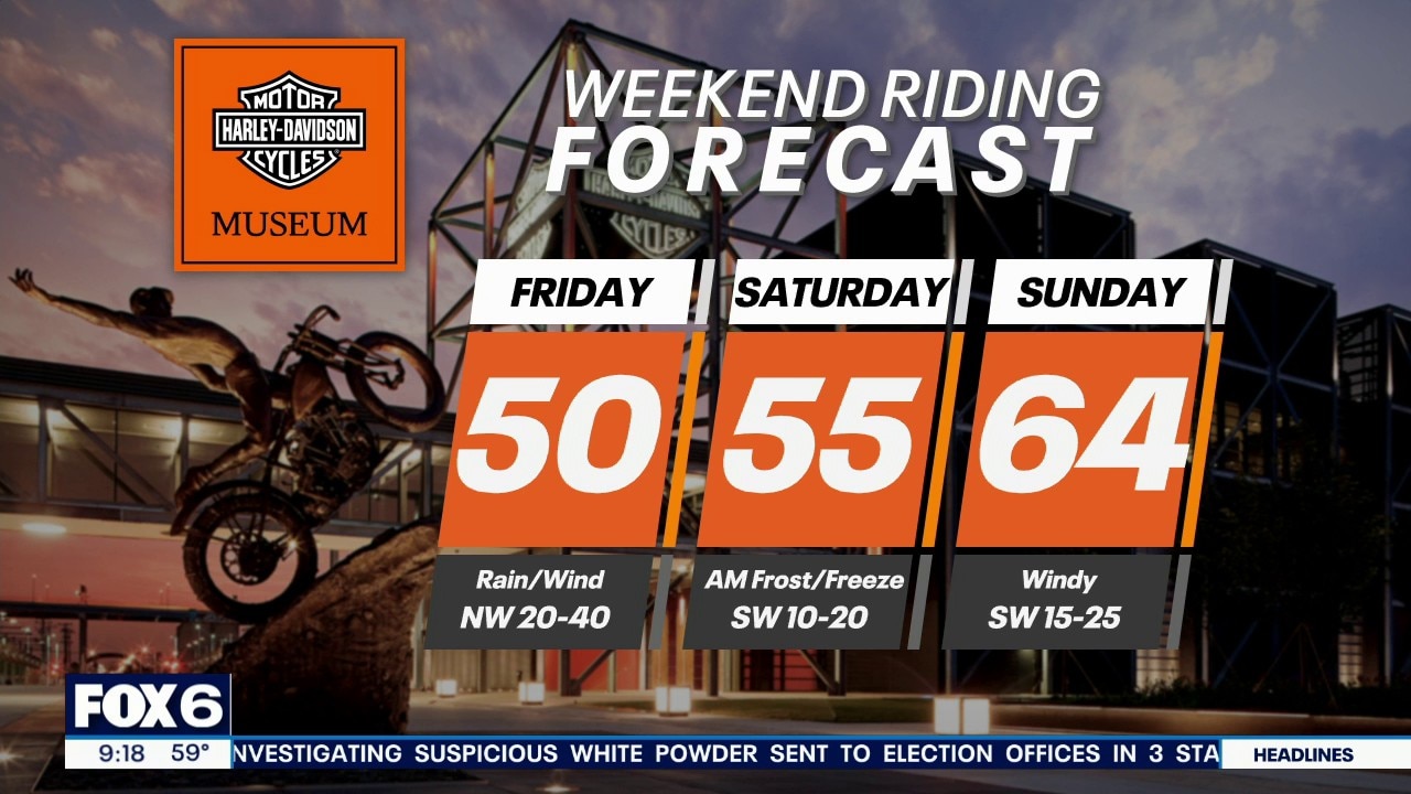 Wisconsin Weekend Riding Forecast for Oct. 16-18, 2026