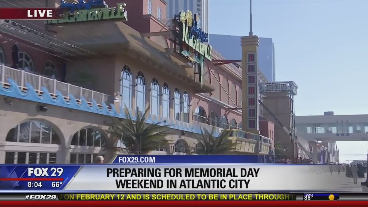 Atlantic City preps for Memorial Day Weekend