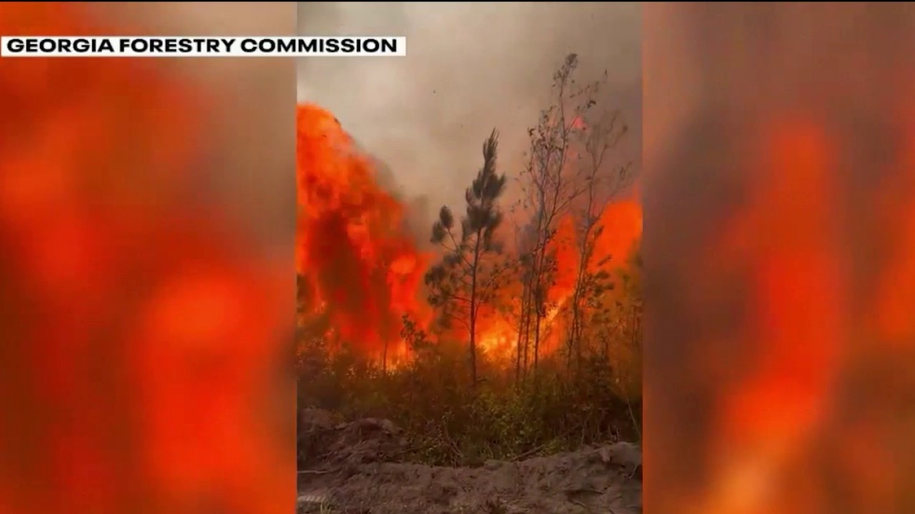 Gov. Kemp surveys South Georgia wildfire damage