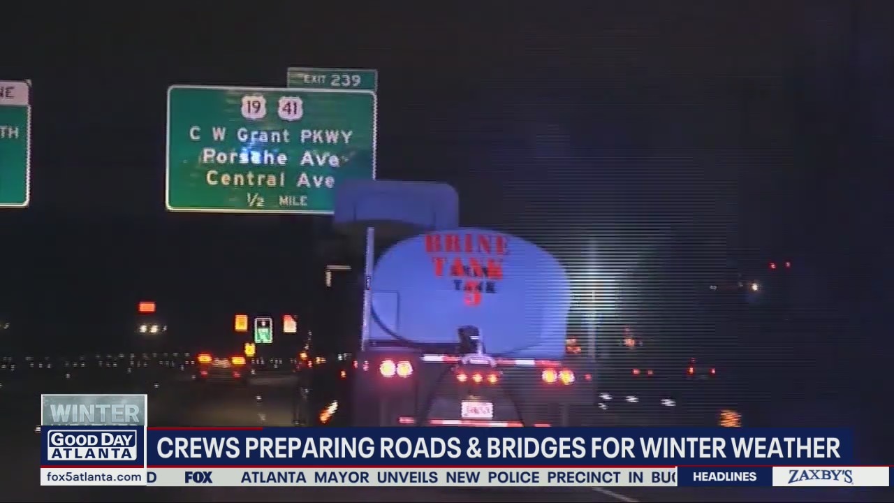 Crews prepare roads and bridges for winter weather