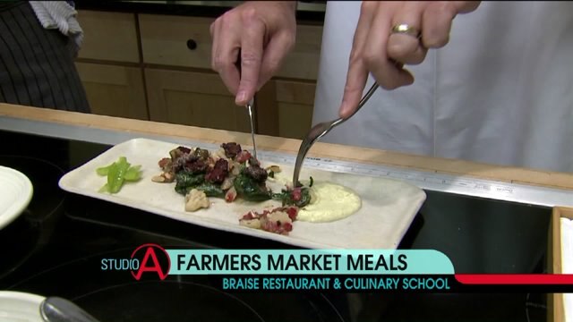 Farmer`s market finds turned into full-blown, healthy meals