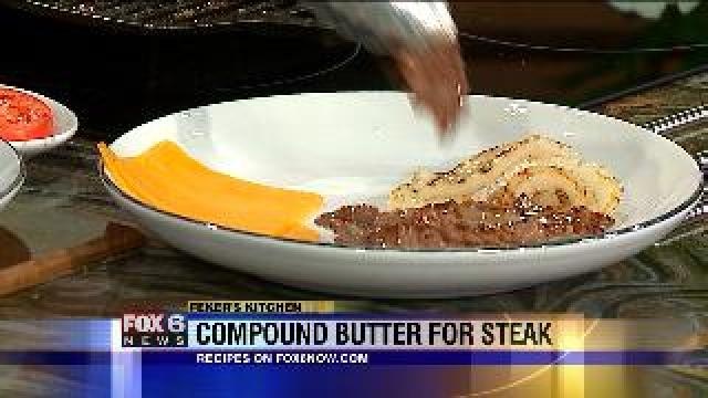 Chef Feker prepares herb and citrus compound butter