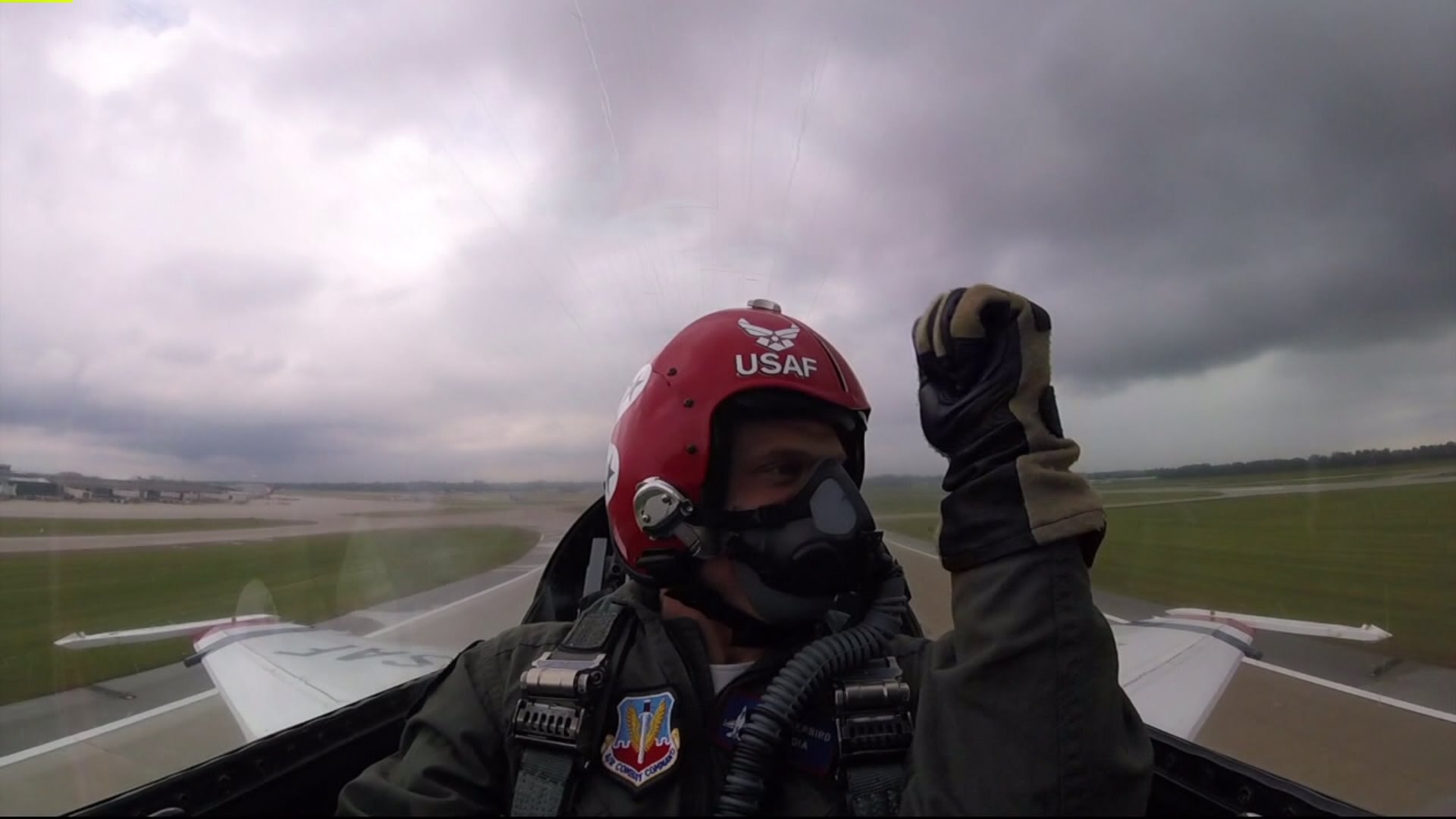 Hometown hero's flight