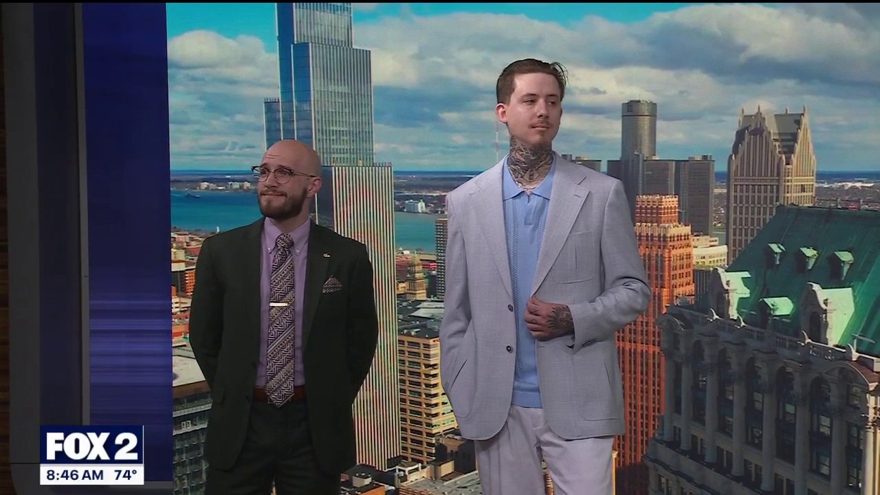 Todd's Menswear models summer suit collection