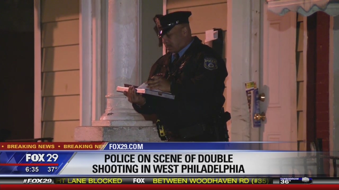 Man, woman shot while standing on West Philadelphia porch