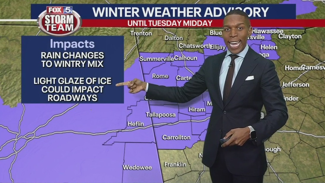 Monday evening forecast