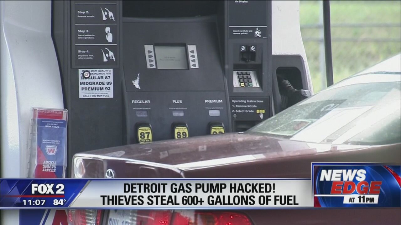 Thieves hack into Detroit gas pump, stealing more than 600 gallons