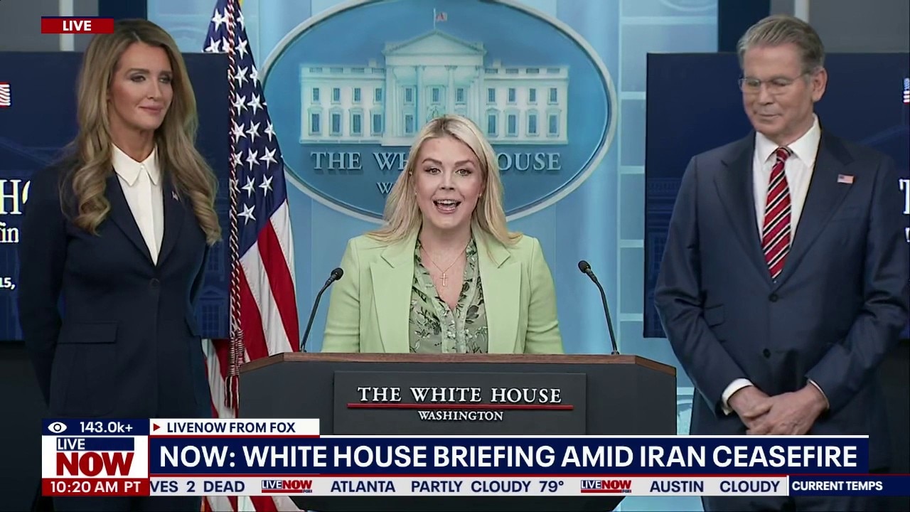 White House briefing amid Iran ceasefire