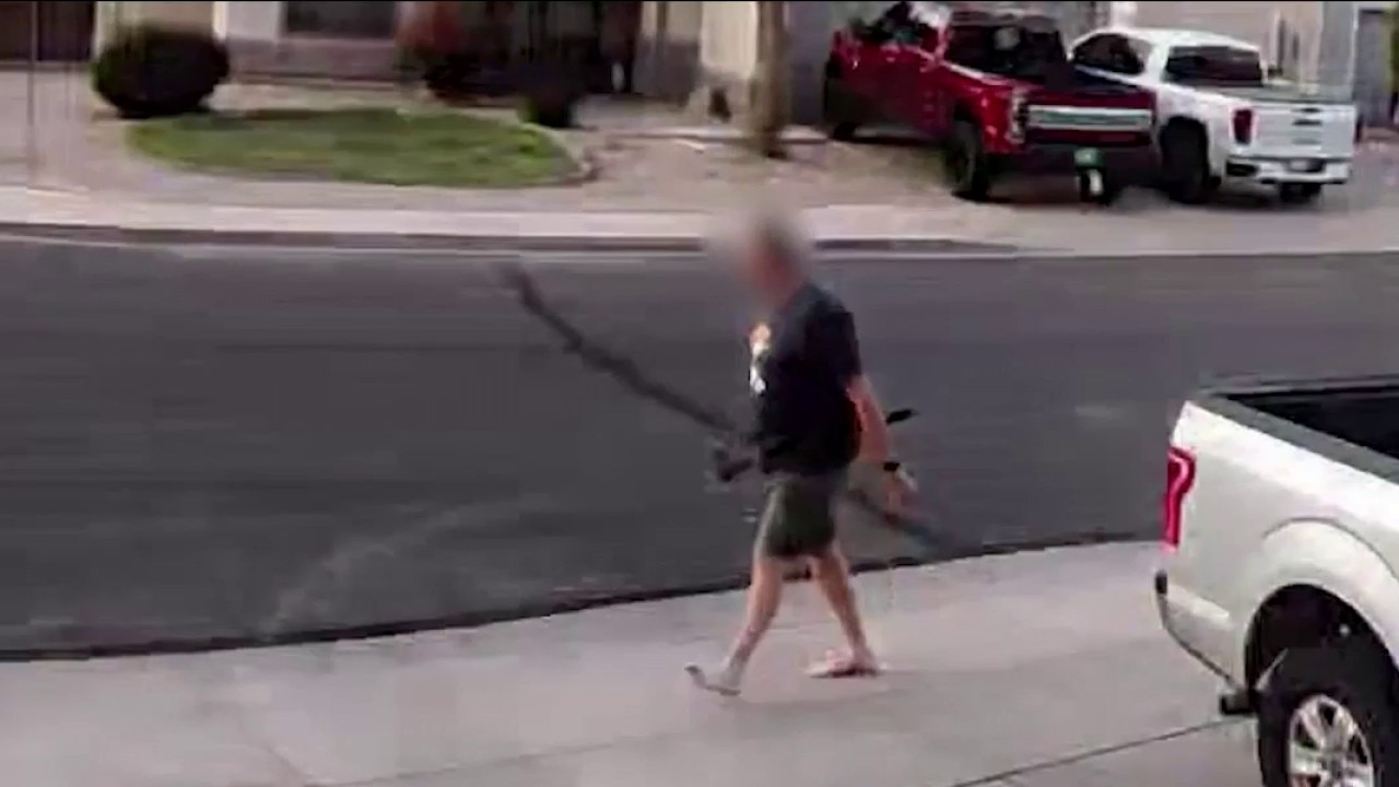 Witnesses say ax-wielding suspect was assaulting his ex-wife, kids before police shot him