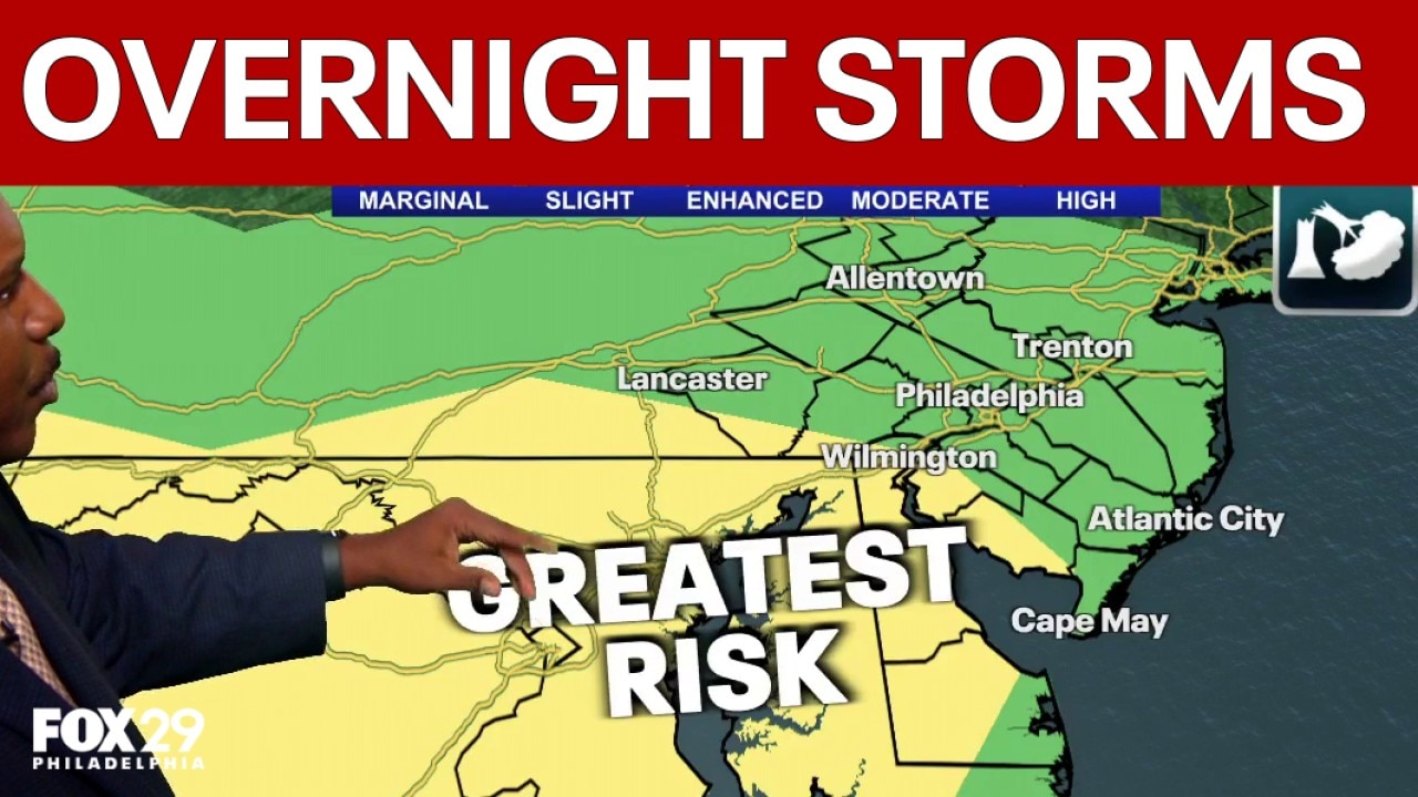 Delaware, South Jersey face storm risk Thursday night