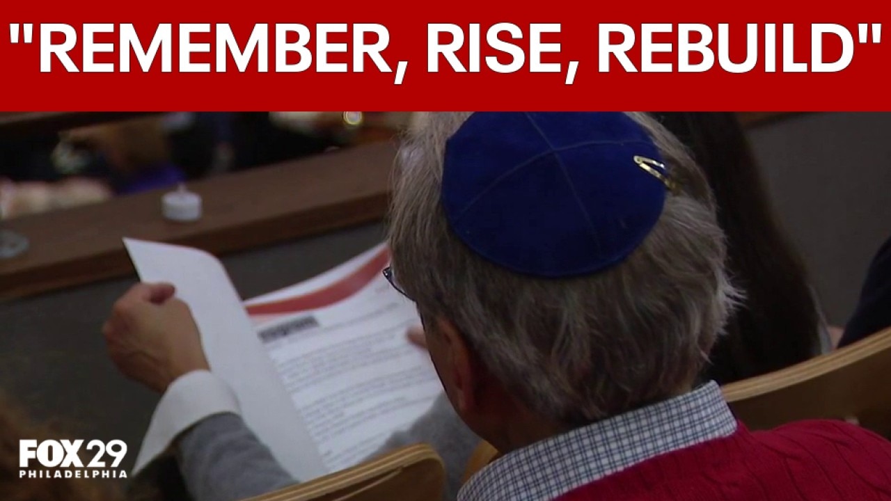 Thousands gather for October 7 remembrance at Philadelphia synagogue