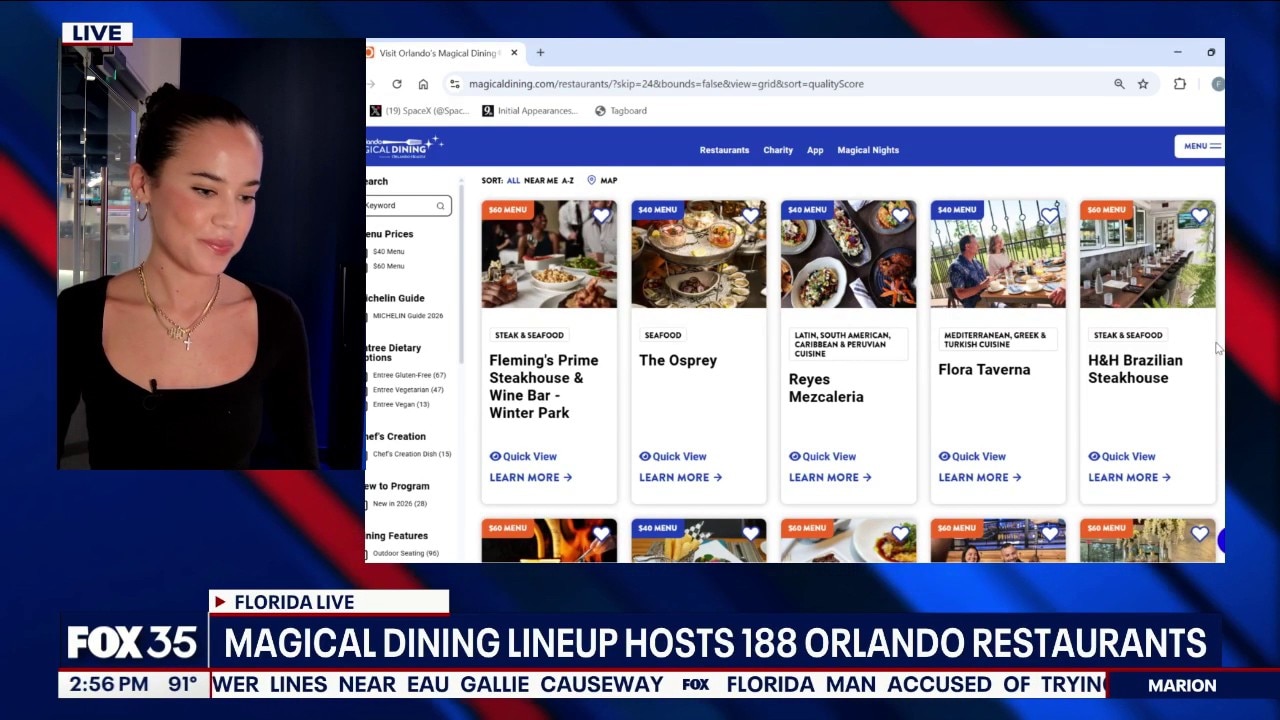 Visit Orlando unveils 188 restaurant list for Magical Dining