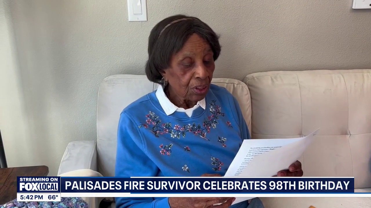 Palisades Fire survivor celebrates 98th birthday
