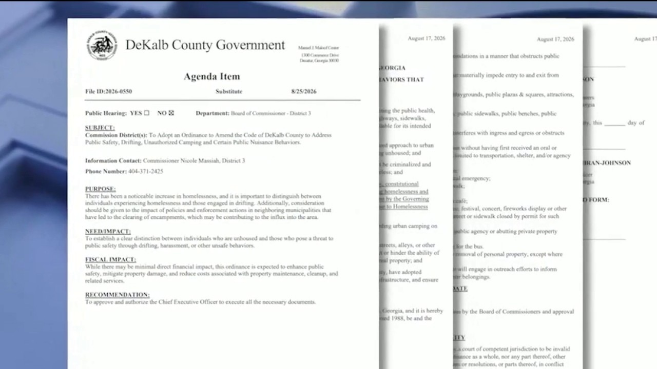 DeKalb County considers ban on public property camping
