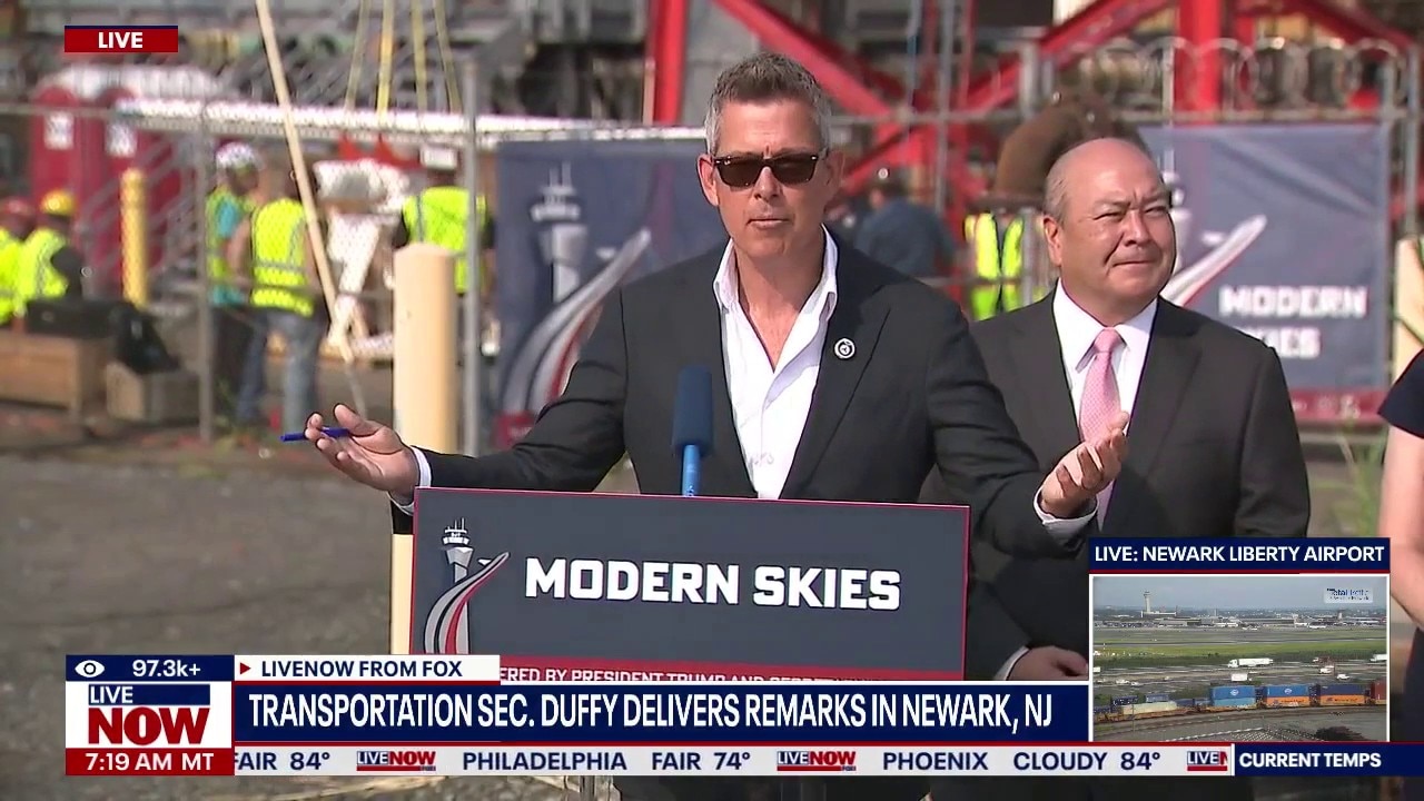 Sec. Duffy unveils new radar at Newark Airport