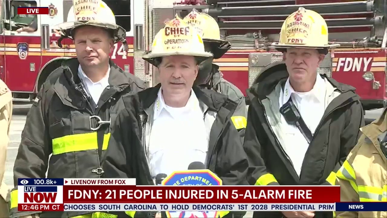 FDNY: 21 people hurt in 5-alarm fire 