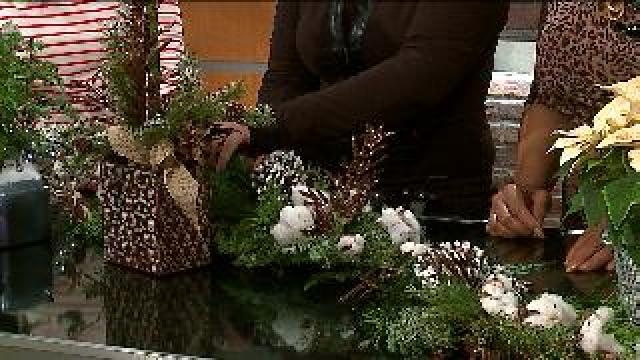 Festival flower arrangements for the holidays