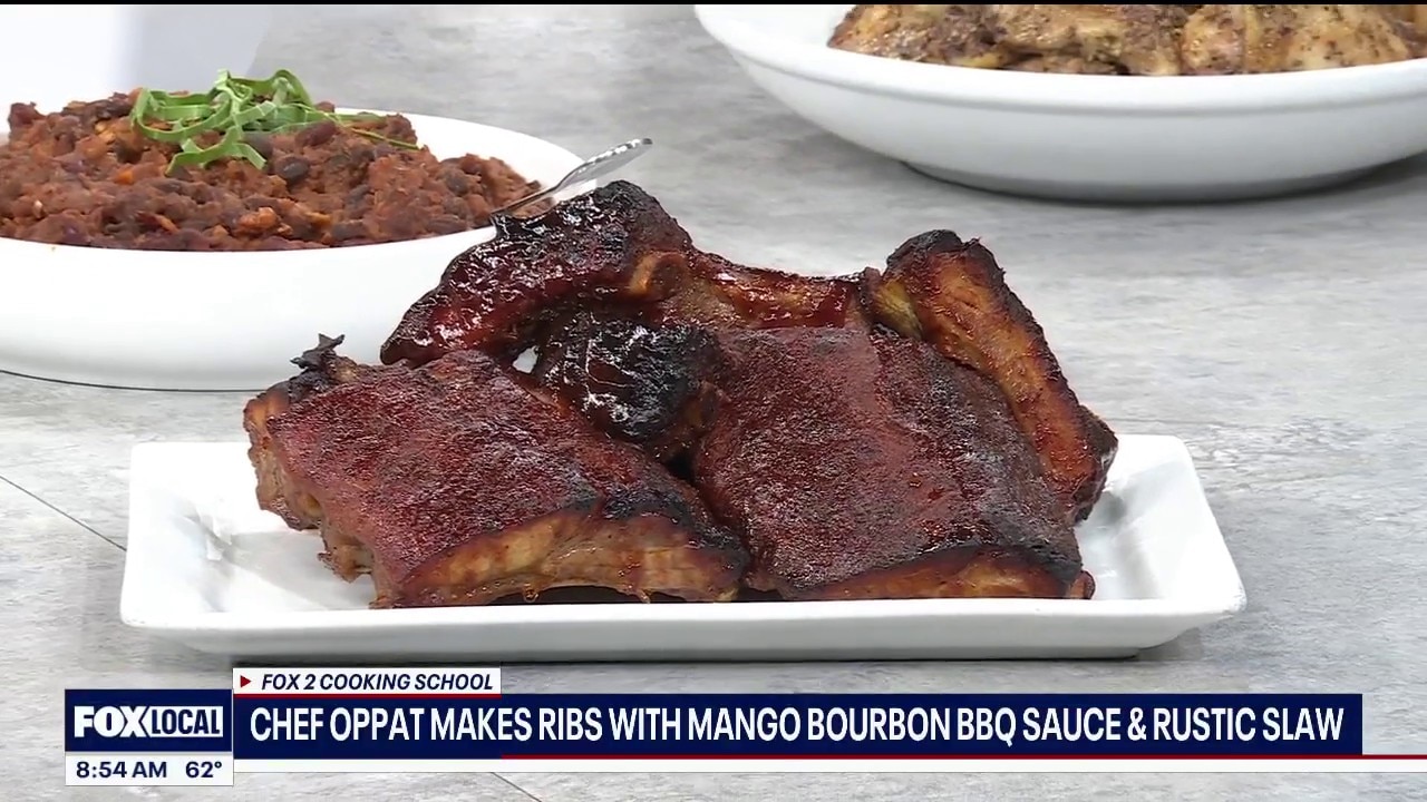 Andiamo Chef Jim Oppat cooks up barbecue ribs & rustic slaw