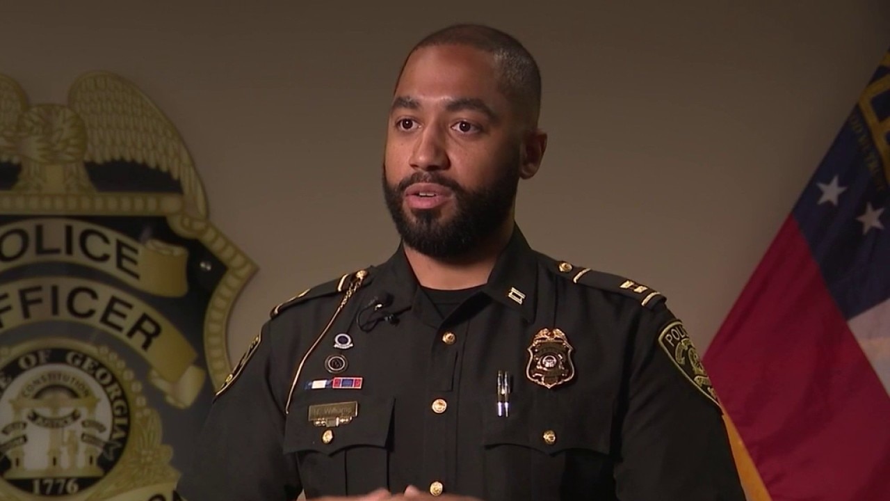 Heartwarming moment between officer and child