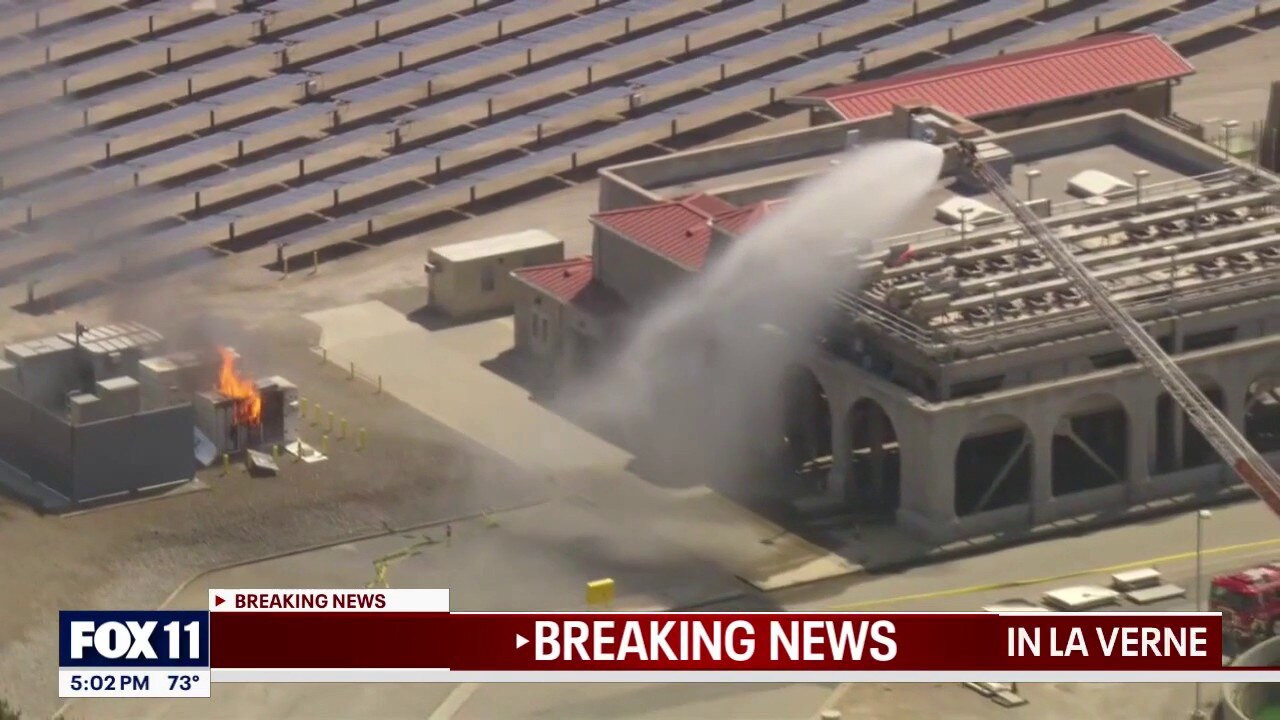 Lithium battery storage fire in LA County