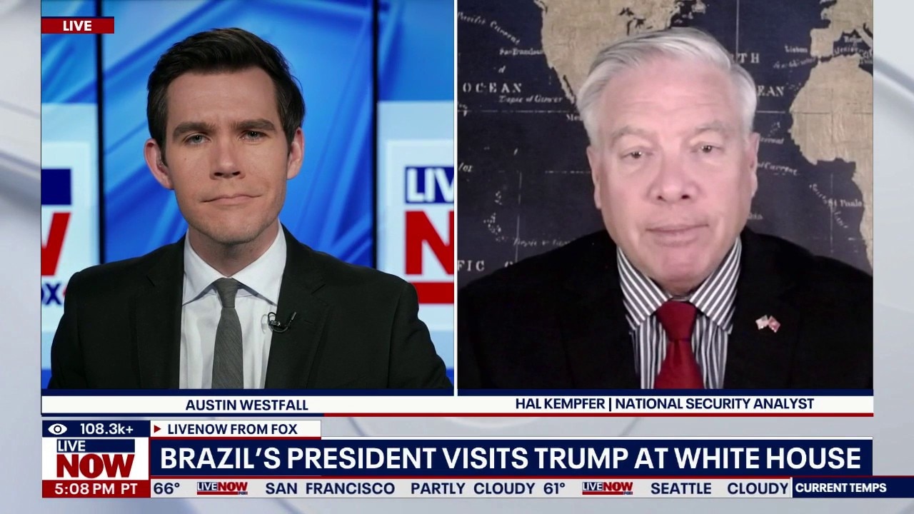 Brazil’s president visits Trump at White House