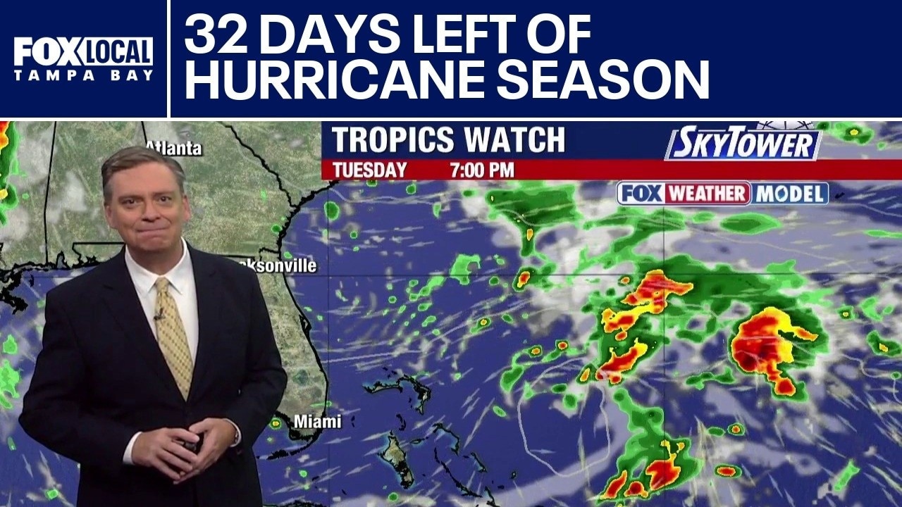 32 days left of hurricane season