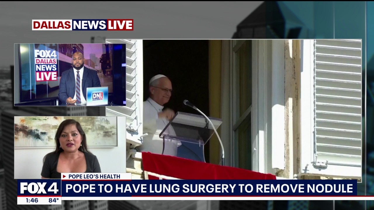 Pope Leo getting a lung nodule removed | Dallas News Live