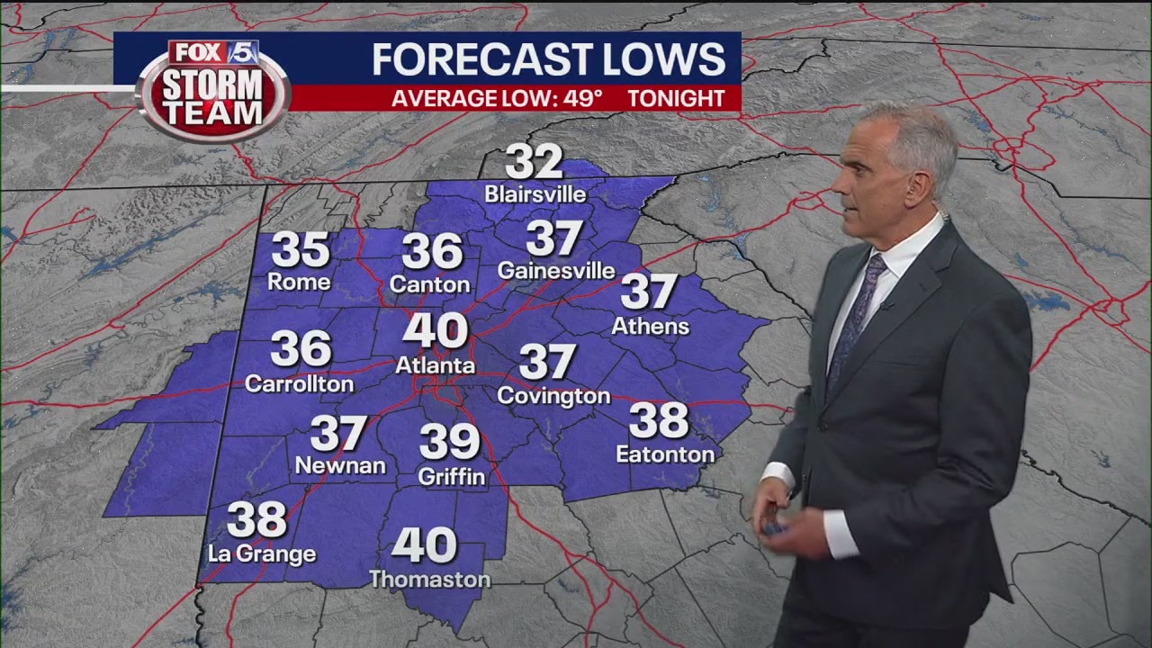 Friday evening forecast