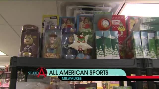 Sports memorabilia galore at Milwaukee store