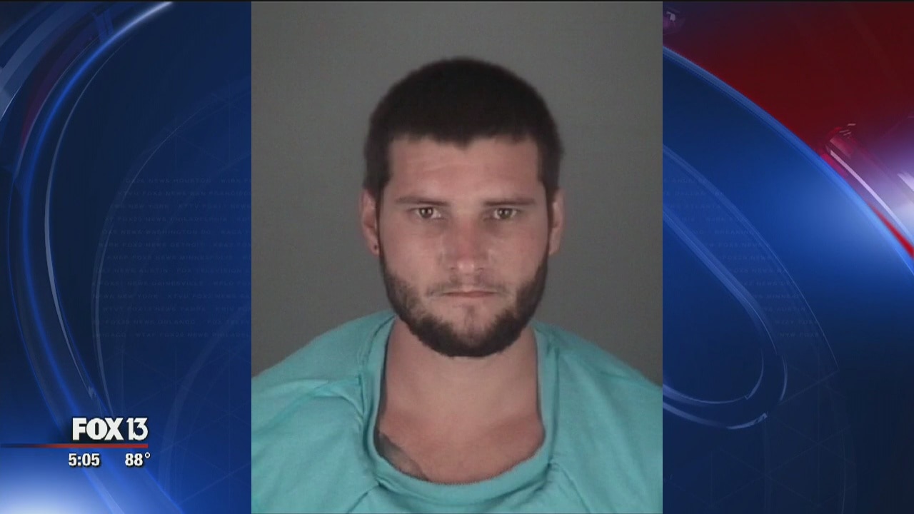 Suspect tumbles through ceiling