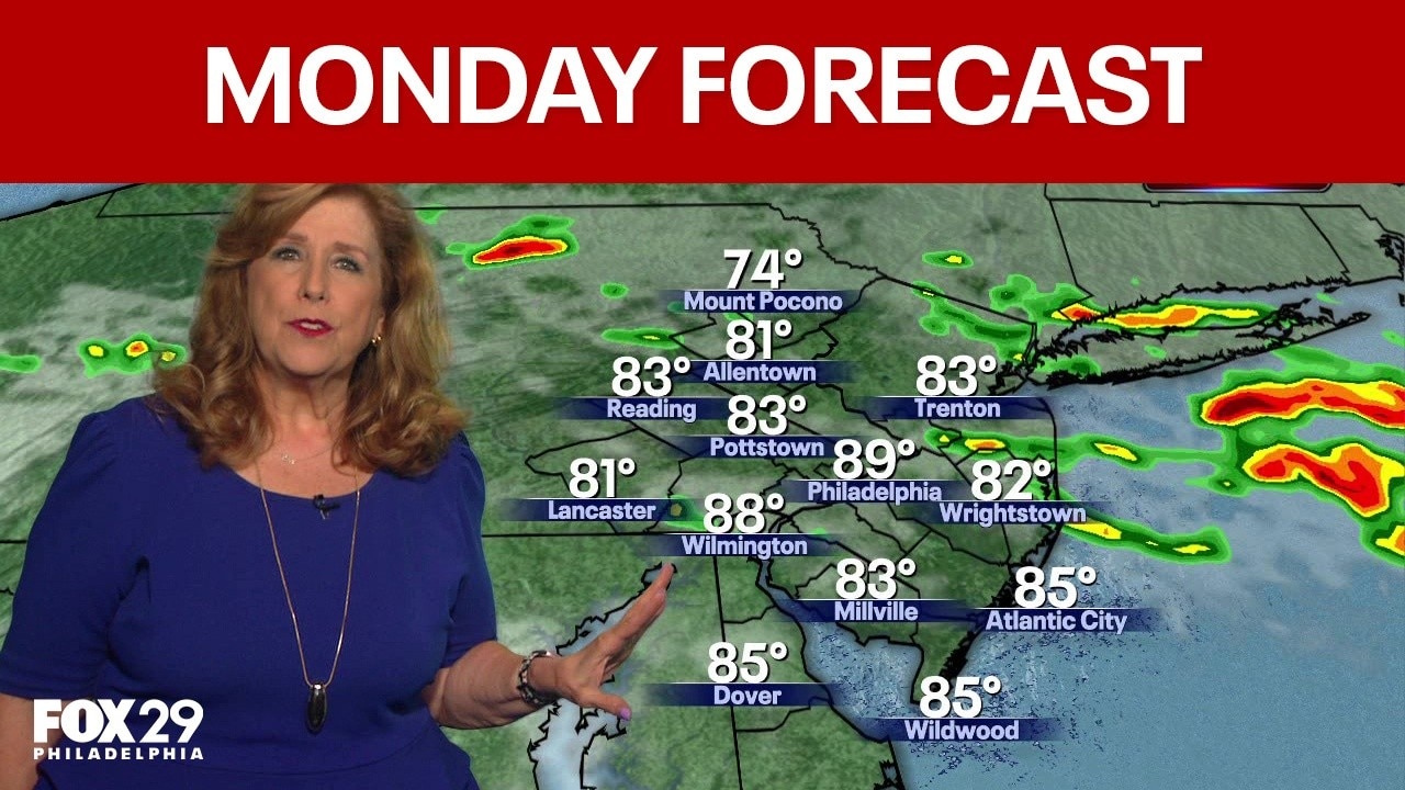 Philadelphia weather: Monday forecast