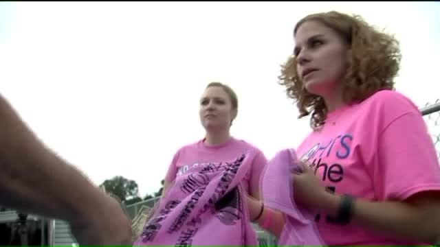 Knights Community Stadium's 'pink out' unites rivalry teams for good cause