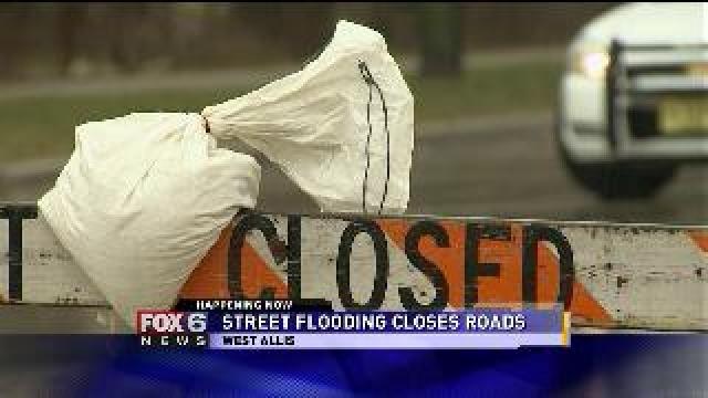 Roads closed in West Allis due to high water levels