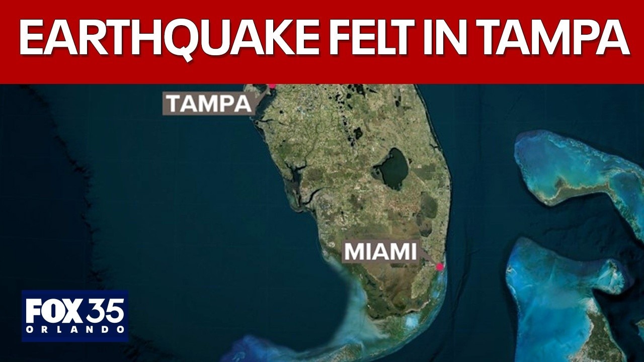 Earthquake tremors felt across Orlando, Tampa