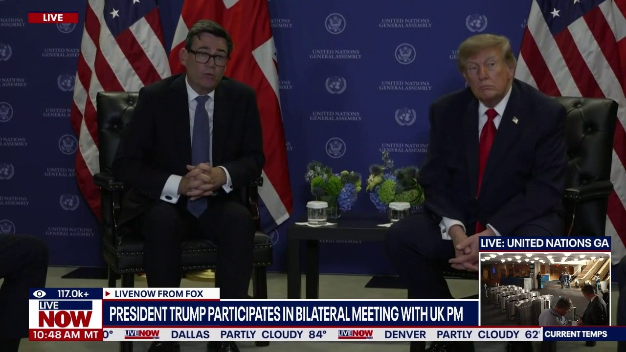 President Trump meets with UK Prime Minister Burnham