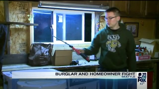 Homeowner tells of beating would-be burglar in his house